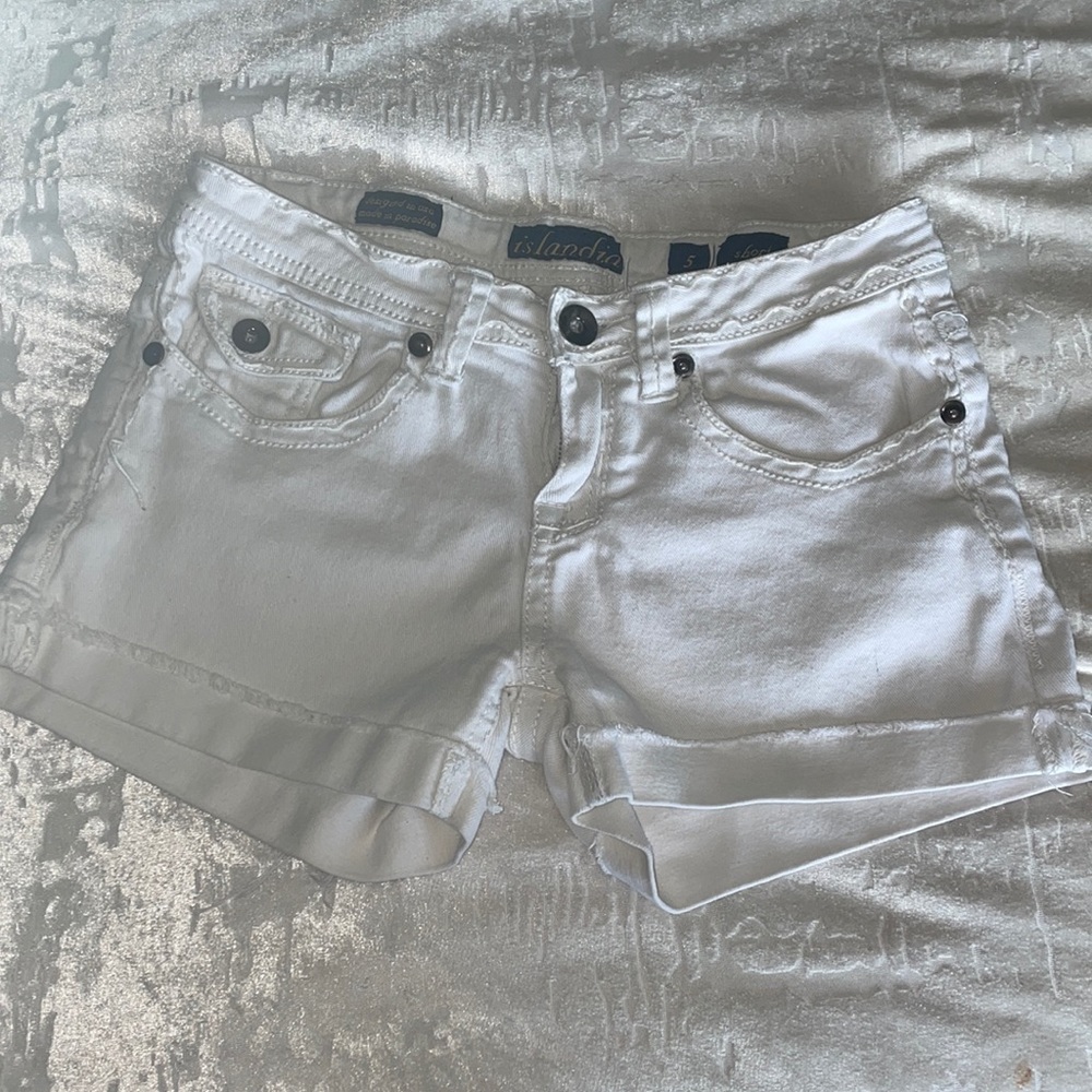 White regular length shorts great condition.